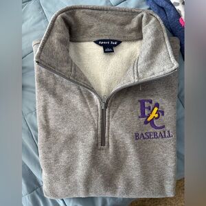 Elmira College Baseball 1/4 zip Fleece-Lined Pullover
